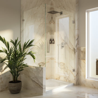 Carlton Marquette 36 x 60 Single or Double-Threshold Shower Pan Base with Center Drain and Removable Flange in Glossy White