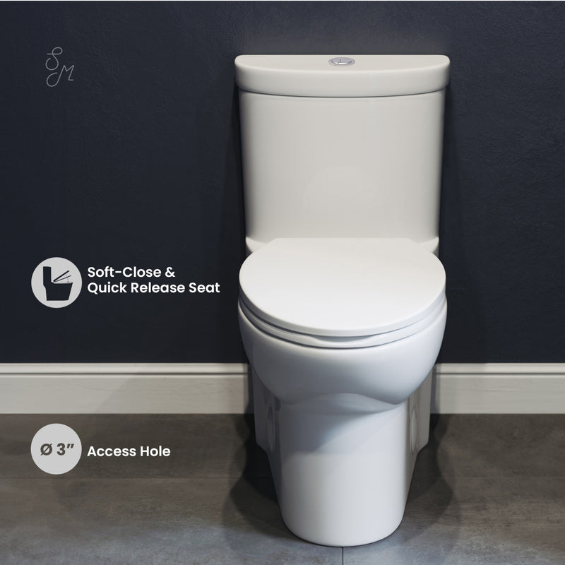 Sublime One-Piece Elongated Toilet Dual-Flush 1.1/1.6 gpf