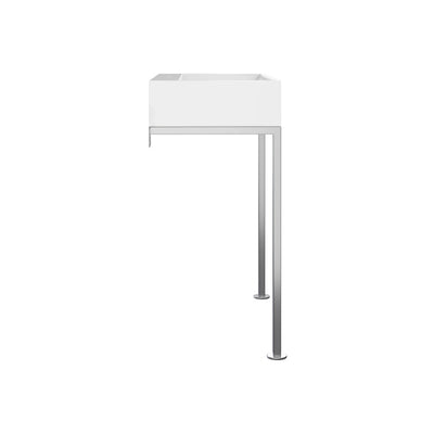 Concorde 30" Rectangle Console Sink with Matte Silver Legs