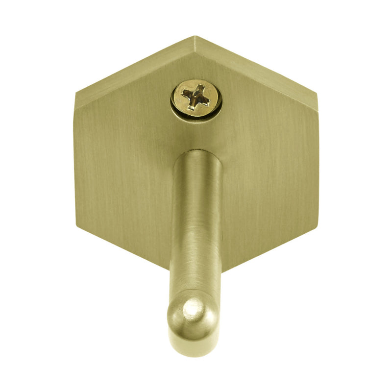 Brusque Robe Hook in Brushed Gold