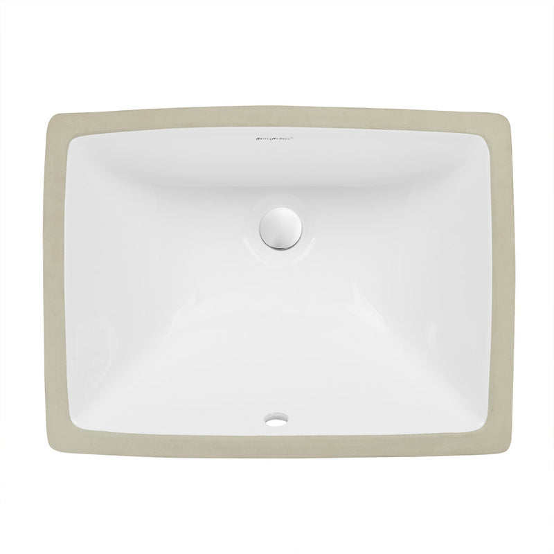 Plaisir 18.5 Rectangular Under-Mount Bathroom Sink