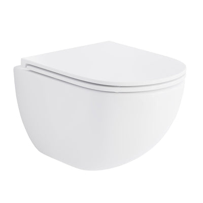 Swiss Madison Well Made Forever SM-WK449-01W - St. Tropez Wall Hung Toilet Bundle, Glossy White