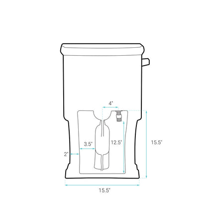 Voltaire One-Piece Elongated Toilet Side Flush 1.28 gpf