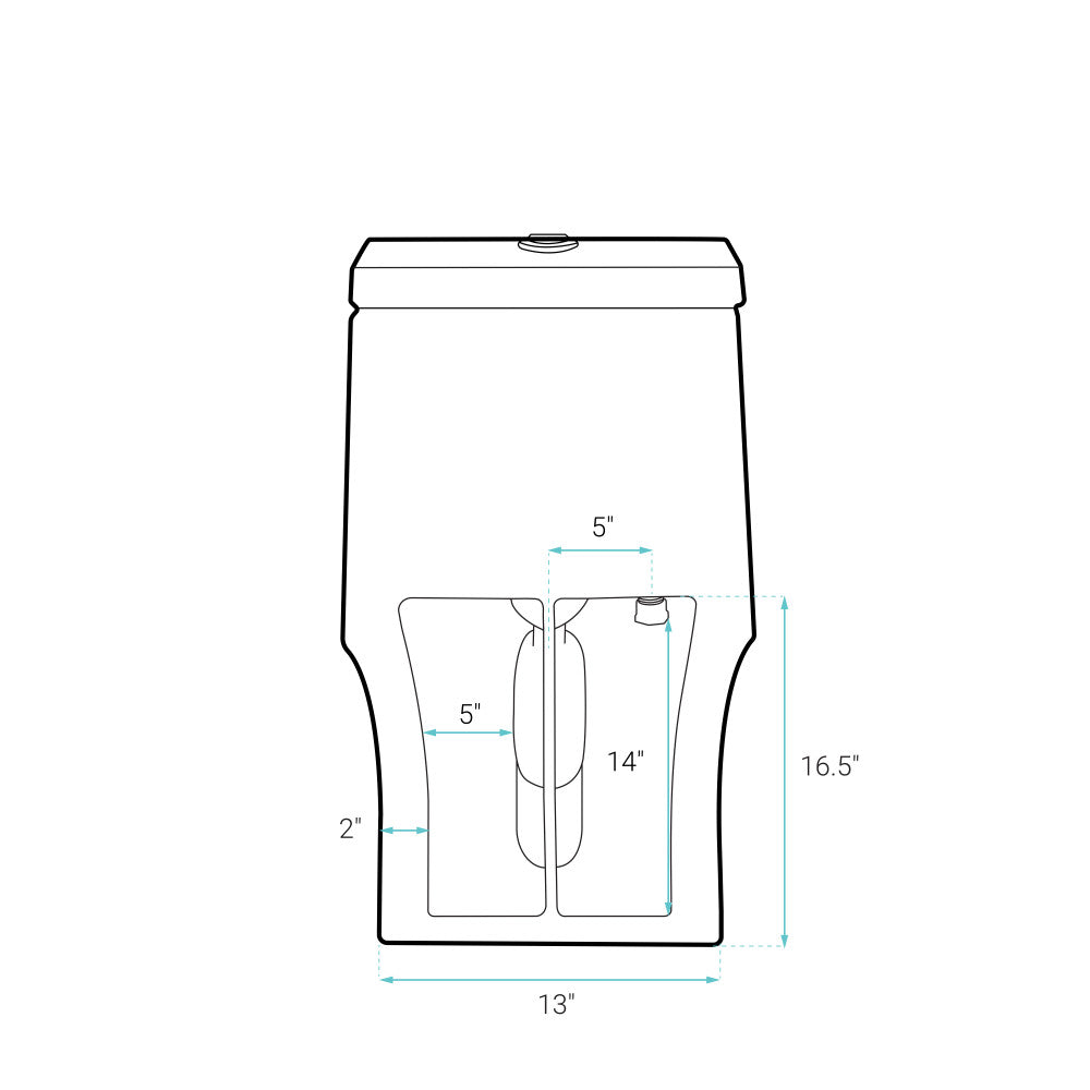 Virage One Piece Elongated Toilet with Touchless Retrofit Dual Flush 1.1/1.6 gpf
