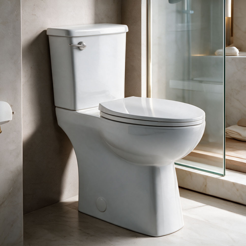 Classe Extra Tall Two-Piece 12" Rough-in 1.28 GPF Elongated Toilet – 21" Bowl Height – Glossy White
