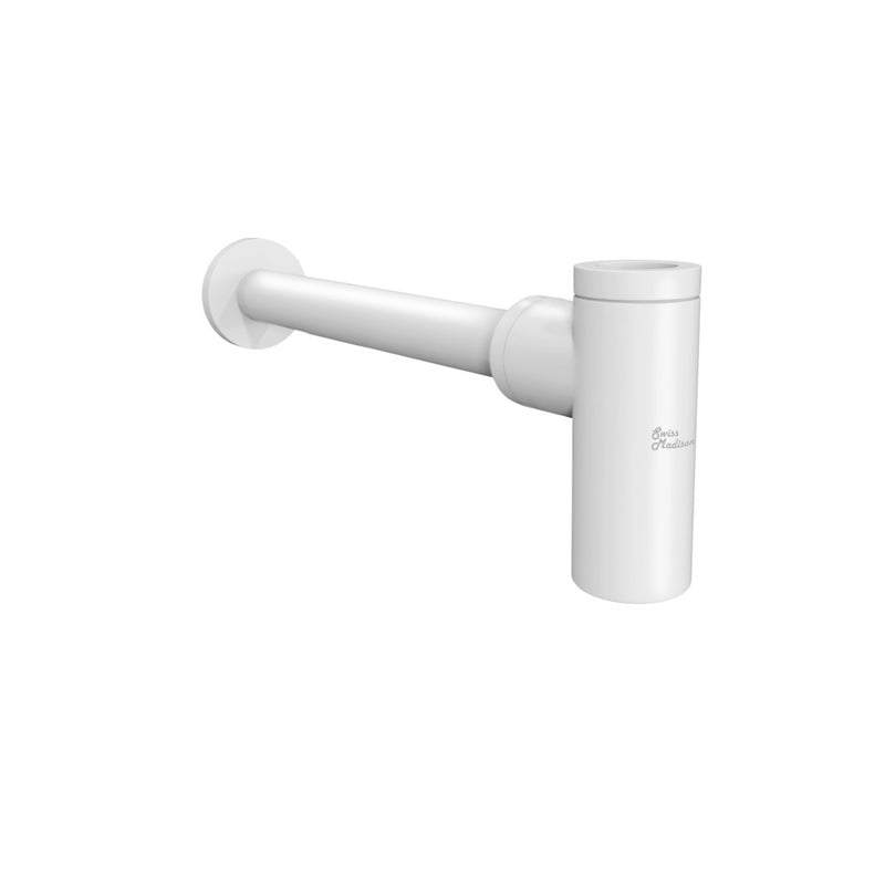 Bottle Trap Drain, Matte White