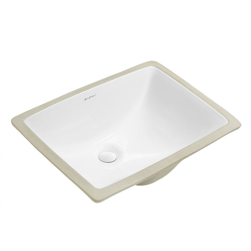 Plaisir 18.5 Rectangular Under-Mount Bathroom Sink