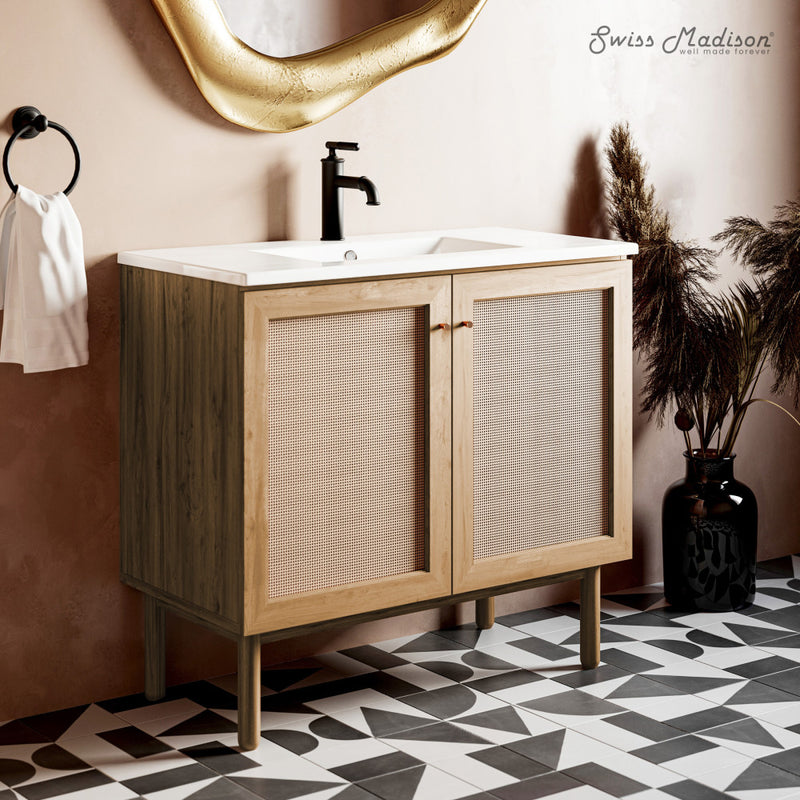 Classe 36" Bathroom Vanity in Oak