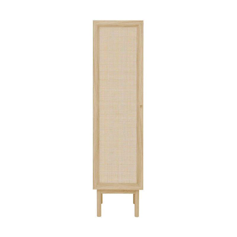 Classe 15.5 x 15 x 60 Freestanding Linen Cabinet in Natural Oak