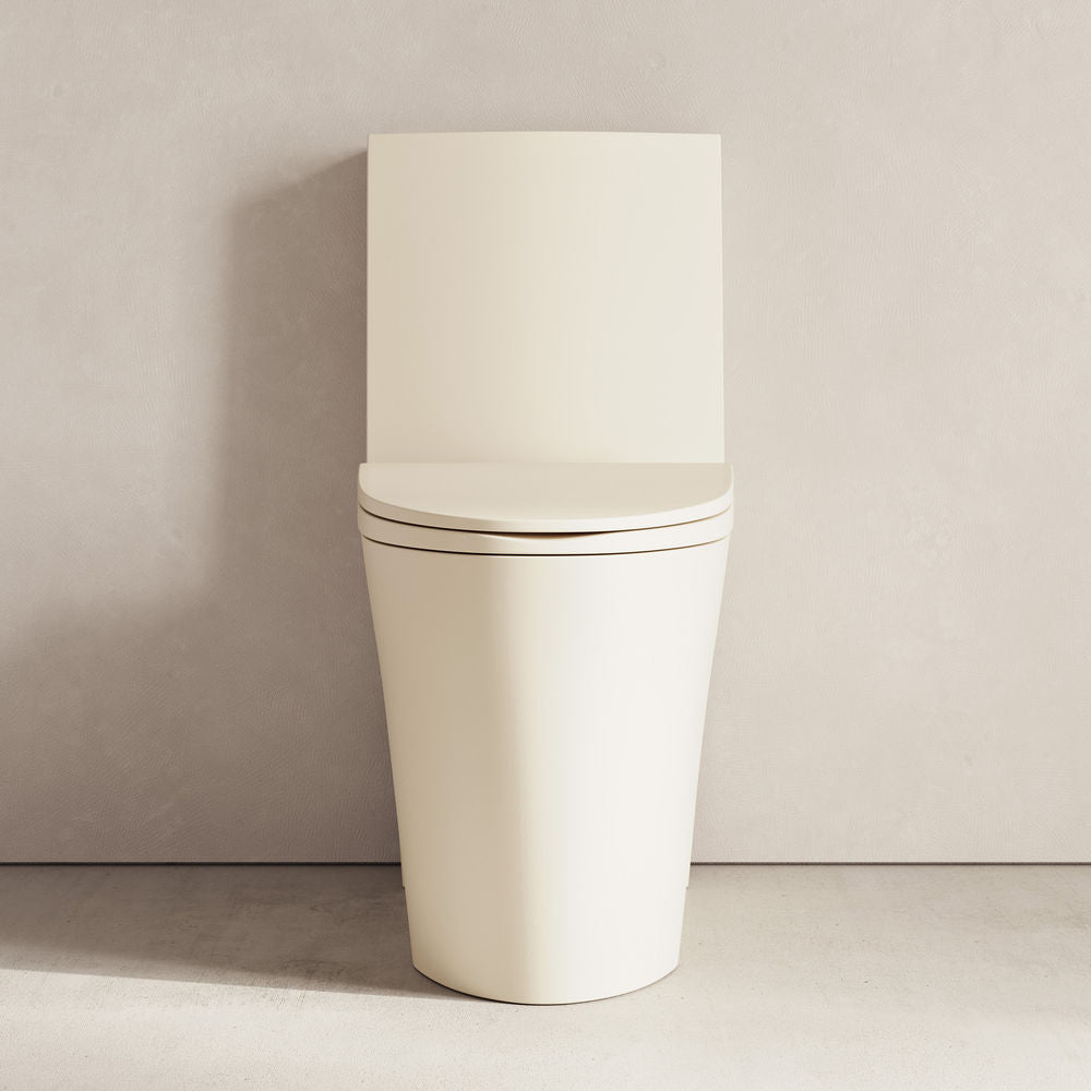 St. Tropez One-Piece 12" Rough-in 1.1/1.6 GPF Dual Flush Elongated ADA Toilet in Matte Bisque