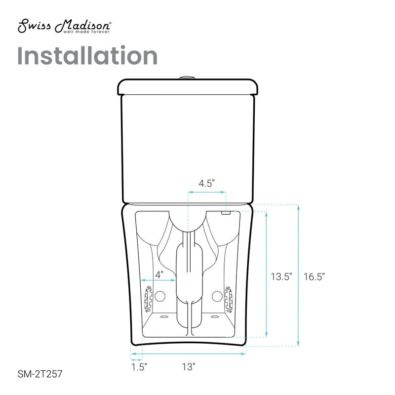 Sublime II Two-Piece Round Toilet Dual-Flush 0.8/1.28 gpf