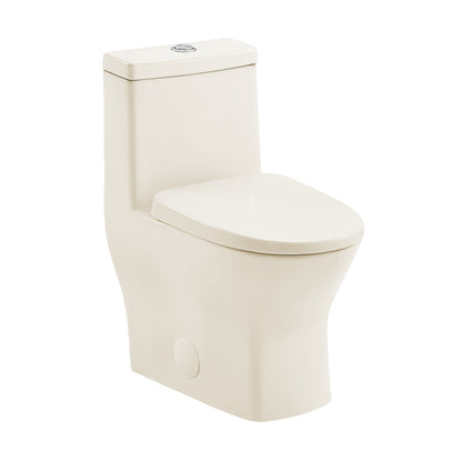 Sublime II One-Piece 10" Rough-in 1.1/1.6 GPF Dual Top Flush Round Toilet in Glossy Bisque