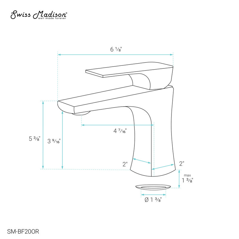 Monaco Single Hole, Single-Handle, Bathroom Faucet in Oil Rubbed Bronze