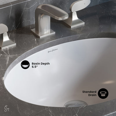 Monaco 19 Oval Under-Mount Bathroom Sink