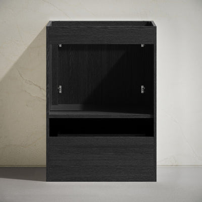 Virage 24" Freestanding Bathroom Vanity in Black Oak without Sink Top