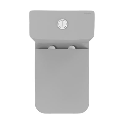 Carre One-Piece Square Toilet Dual-Flush in Matte Grey1.1/1.6 gpf