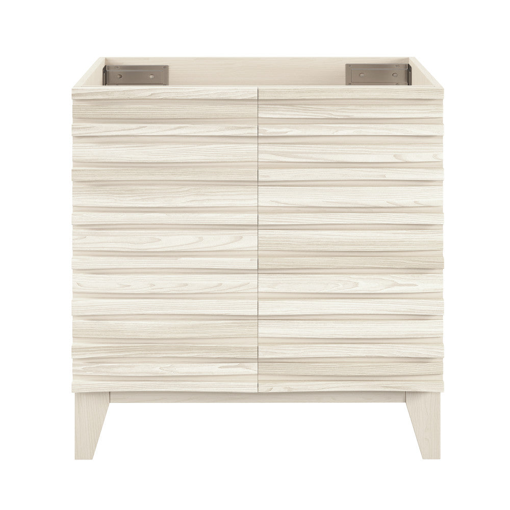 Cascade 30" Freestanding Bathroom Vanity Cabinet without Top in White Oak