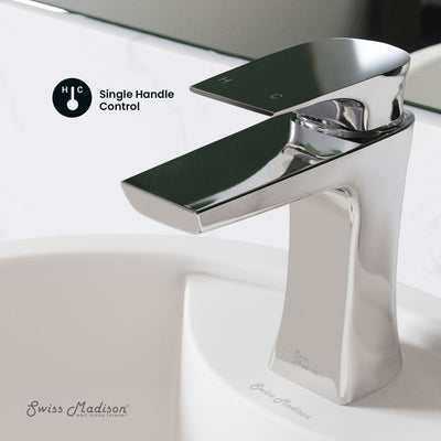 Monaco Single Hole, Single-Handle, Bathroom Faucet in Chrome