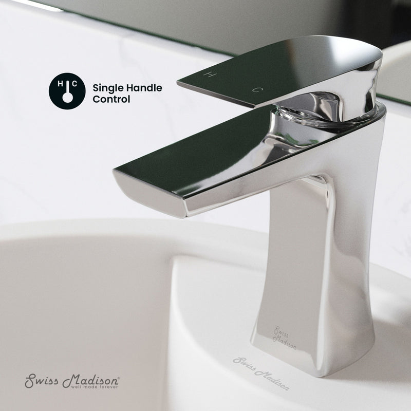 Monaco Single Hole, Single-Handle, Bathroom Faucet in Chrome