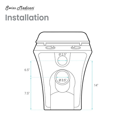 Carre Back-To-Wall Square Toilet Bowl