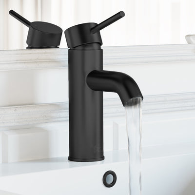 Ivy Single Hole, Single-Handle, Bathroom Faucet in Matte Black