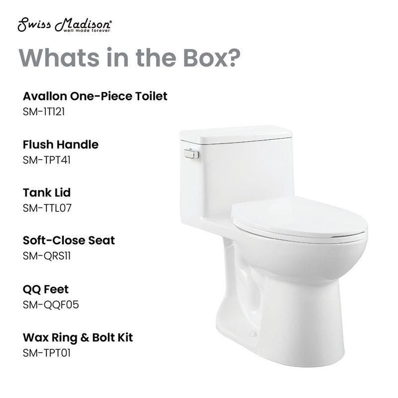 Avallon One-Piece Toilet Side Flush 1.28 gpf