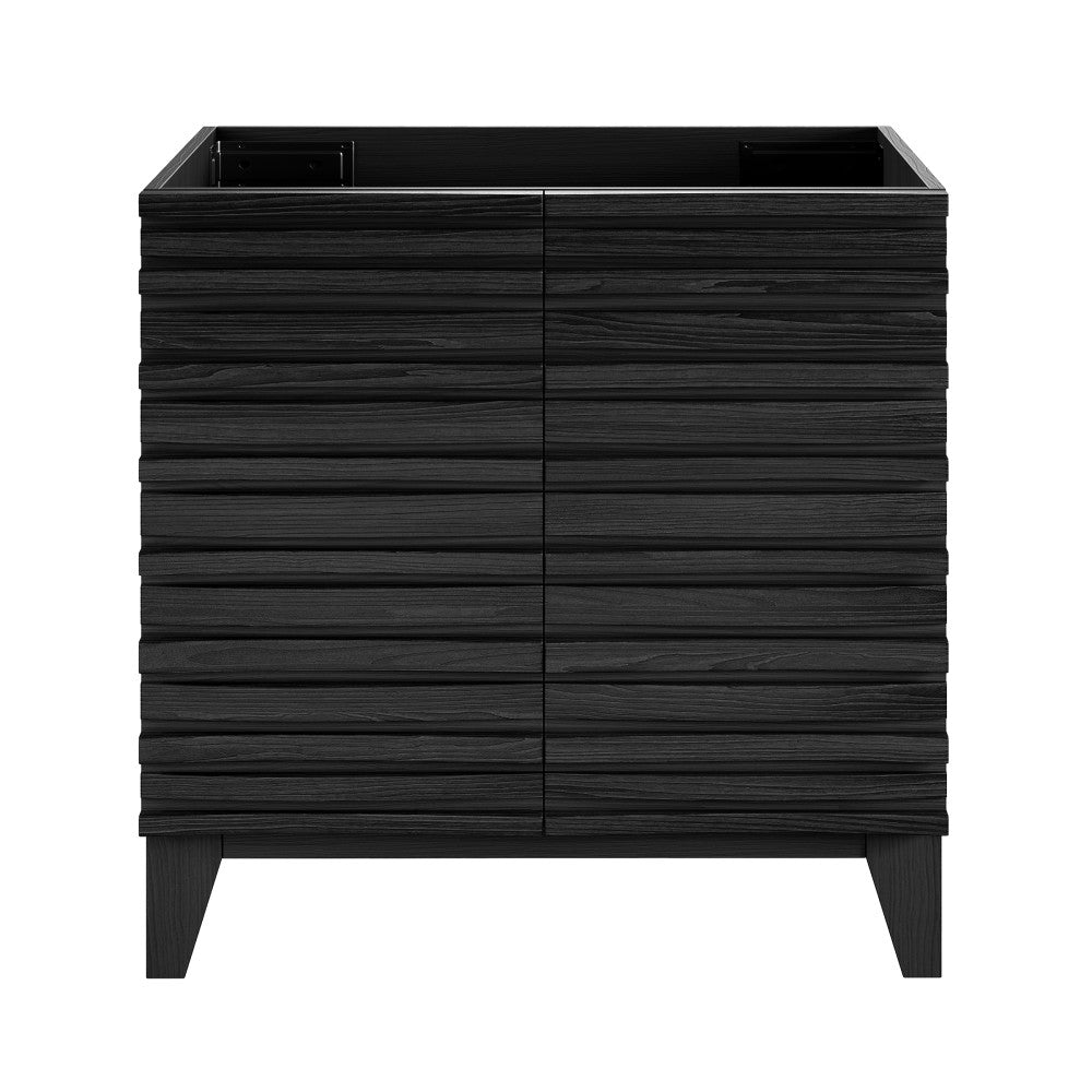Cascade 30" Freestanding Bathroom Vanity Cabinet without Top in Black Oak