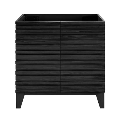 Cascade 30" Freestanding Bathroom Vanity Cabinet without Top in Black Oak