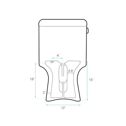 Daxton One-Piece Elongated Left Side Flush Toilet 1.28 gpf