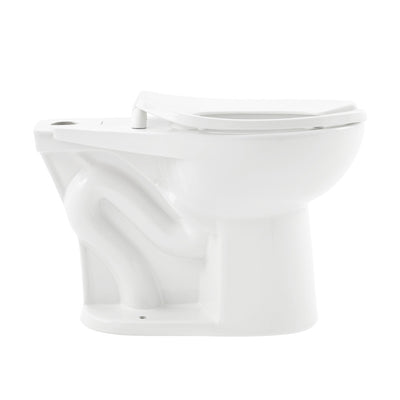 Sirene Floor-Mounted Comfort Height Commercial Elongated Top Flush Spud Flushometer Toilet Bowl
