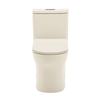 Burdon One Piece Elongated Toilet Dual Flush 1.1/1.6 gpf in Bisque