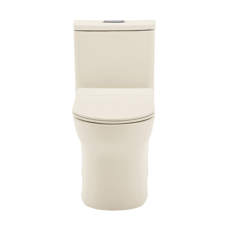 Burdon One Piece Elongated Toilet Dual Flush 1.1/1.6 gpf in Bisque