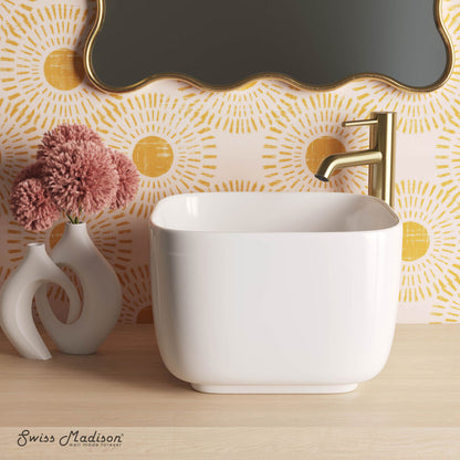 Carre 14.5" Square Vessel Bathroom Sink