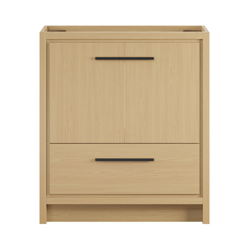 Virage 30" Freestanding Bathroom Vanity in Natural Oak without Sink Top