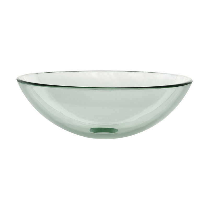 Cascade 16.5 Glass Vessel Sink with Faucet, Clear