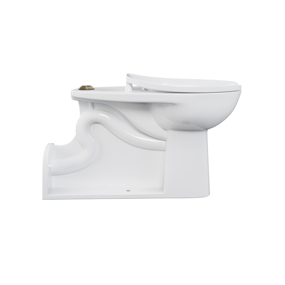 Marquette Rear Outlet Commercial Elongated Top Spud Flushometer Toilet Bowl