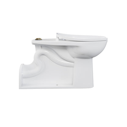 Marquette Rear Outlet Commercial Elongated Top Spud Flushometer Toilet Bowl