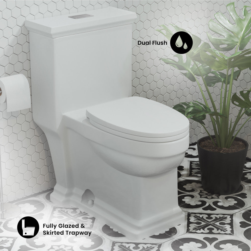 Voltaire One-Piece Elongated Toilet Dual-Flush 1.1/1.6 gpf