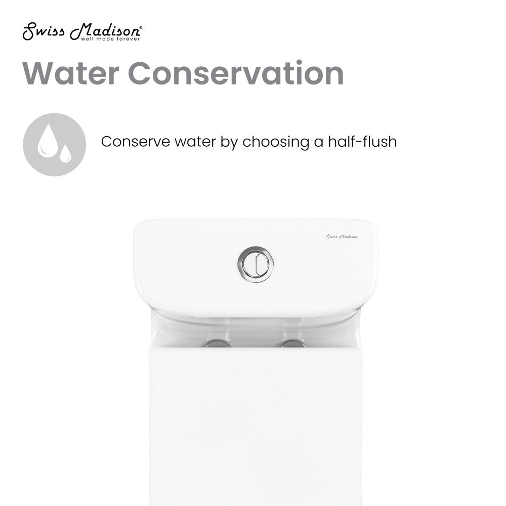 Cascade One-Piece 12" Rough-in 1.1/1.6 GPF Single Vortex Dual Flush Compact Toilet in Glossy White