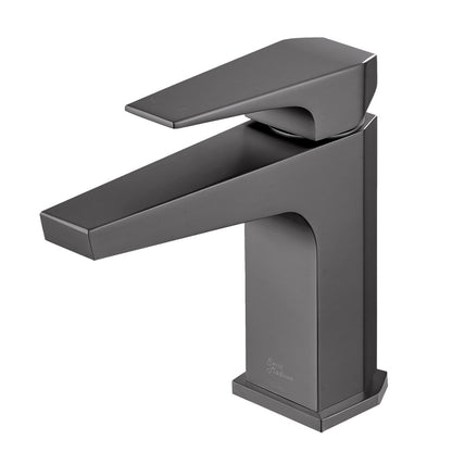 Voltaire Single Hole, Single-Handle, Bathroom Faucet in Gunmetal Gray