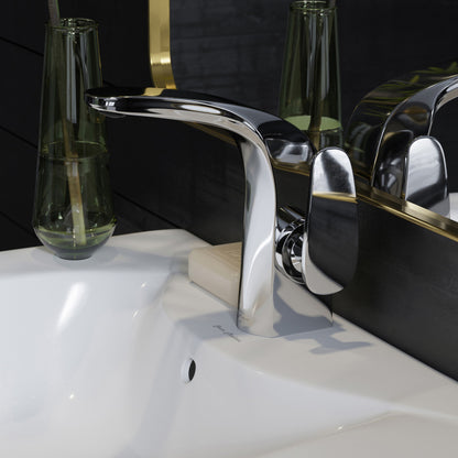 Chateau Single Hole, Single-Handle, Bathroom Faucet in Chrome