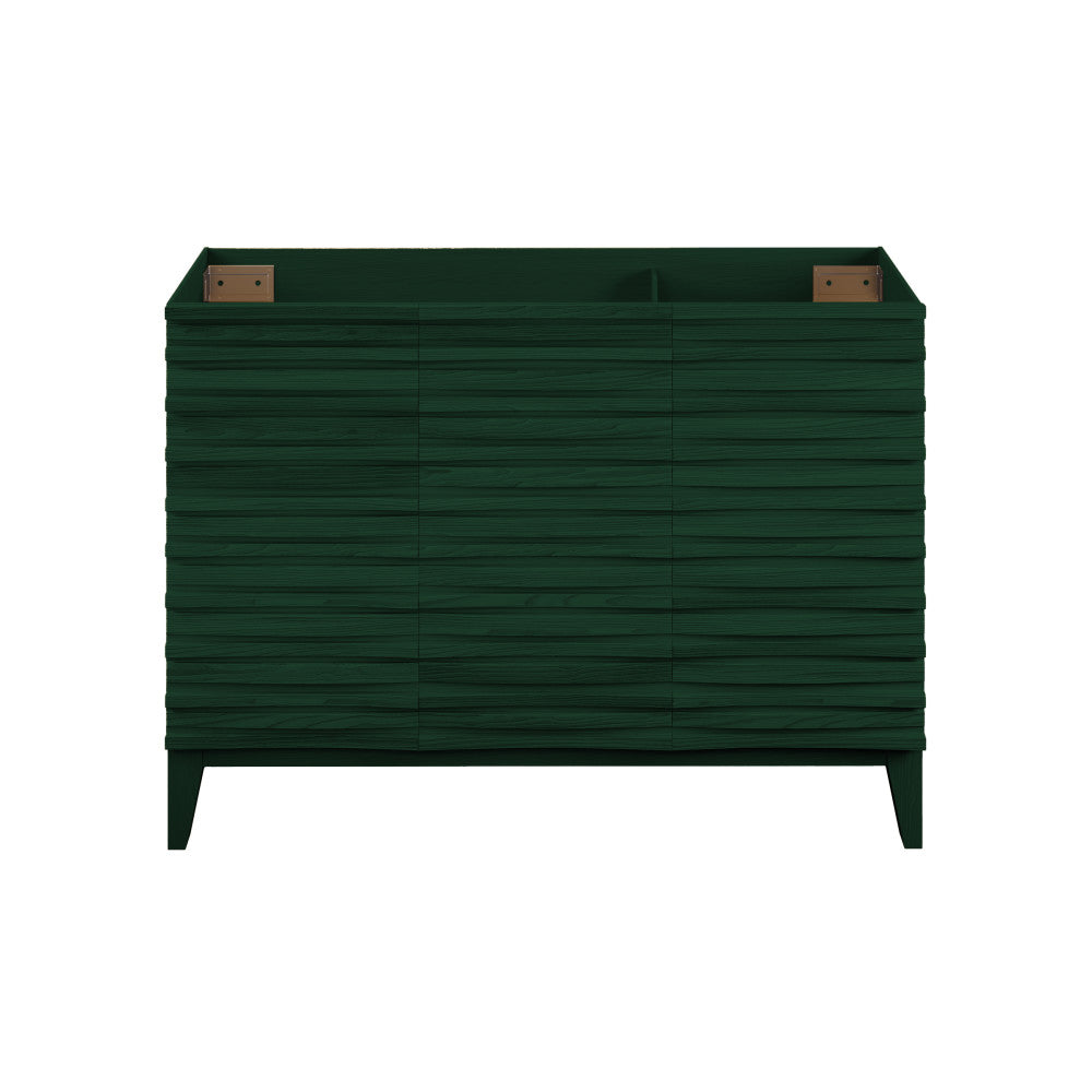 Cascade 48" Freestanding Bathroom Vanity Cabinet without Top in Green Oak