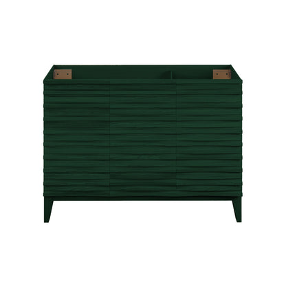 Cascade 48" Freestanding Bathroom Vanity Cabinet without Top in Green Oak