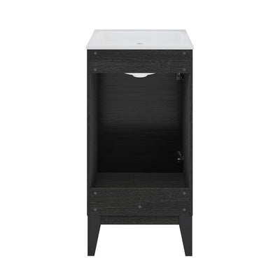 Cascade 18" Bathroom Vanity in Black