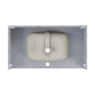 Avancer 36'' Wall Mount Sink In Storm Grey