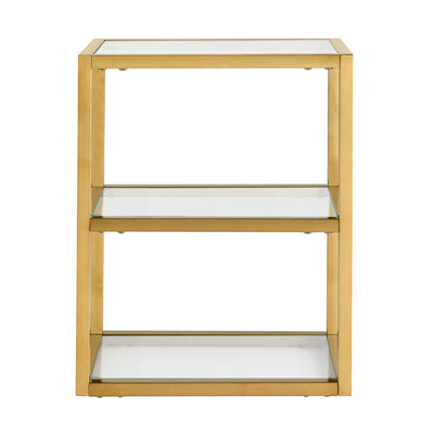 Pierre 16"x20"x10" Wall-Mounted Linen Cabinet in Brushed Gold