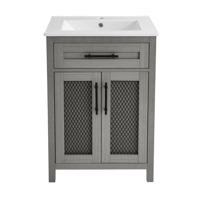 Calice 24" Bathroom Vanity in Carbon Gray