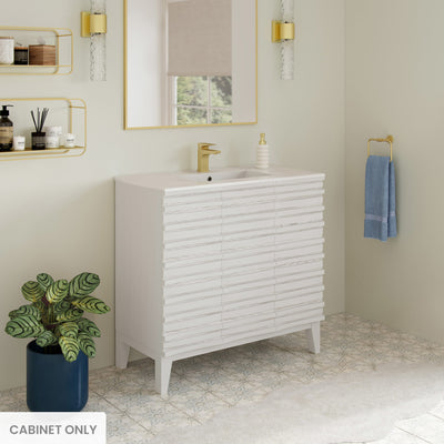 Cascade 36'' Bathroom Vanity in White - Cabinet