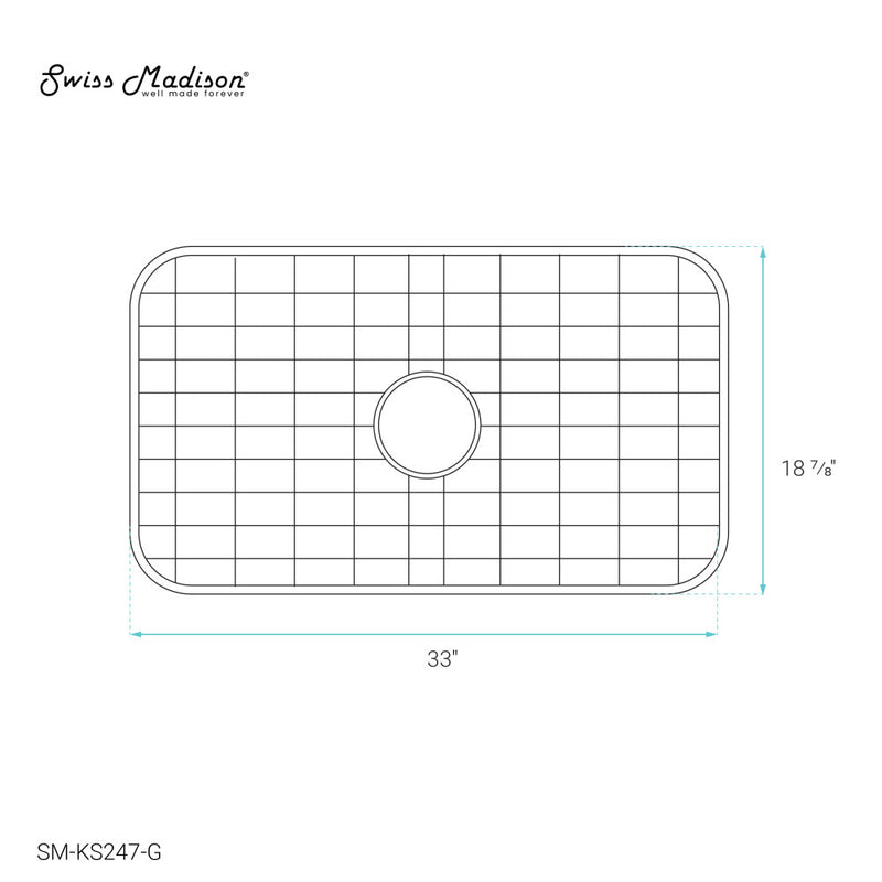 28 x 15 Stainless Steel Kitchen Sink Grid