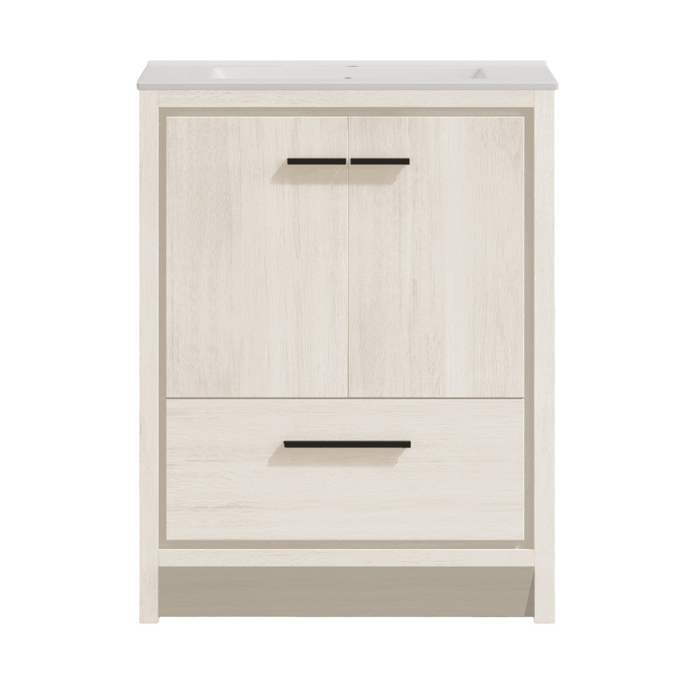 Virage 30" Freestanding Bathroom Vanity in White Oak